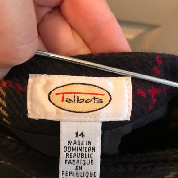 Talbots Wool Plaid Skirt, Size 14, Excellent preowned condition - Picture 3 of 8